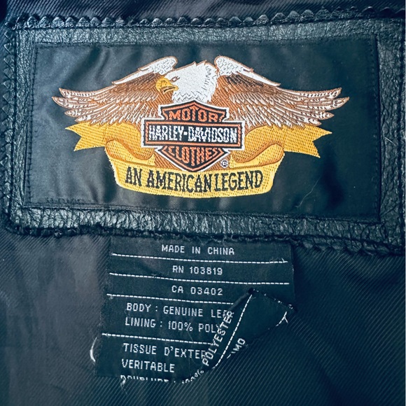 Harley Davidson Vintage RARE Suede and Leather Tri-color Riding Jacket - Picture 9 of 11